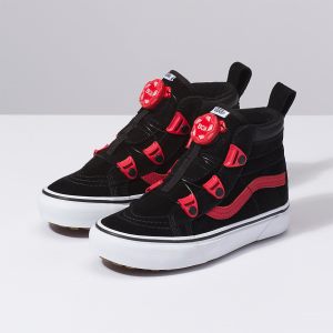 Vans Erkek Çocuk Spor Ayakkabı Sk8-Hi MTE Boa Siyah/Kırmızı | 82916-702